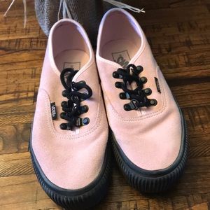 Vans suede platform shoes